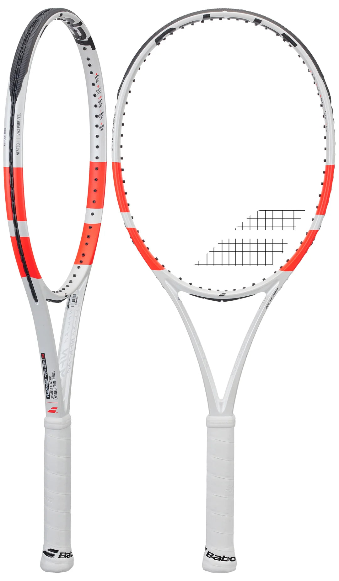 Raquette de tennis adulte - babolat pure strike 100 16x19 blanc orange 300g BABOLAT | Decathlon Raquette de tennis adulte - babolat pure strike 100 16x19 blanc orange 300g BABOLAT | Decathlon