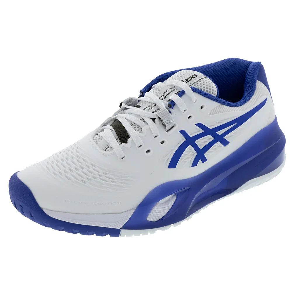 Asics Gel Resolution X Men's Wide tennis shoes white/Dark Cobalt