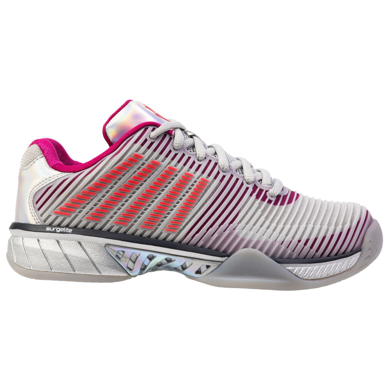 K Swiss Lucky in Love Hypercourt Express 2X GY/PK Women's Shoe