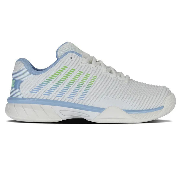 Kids`s Hypercourt Express 2 Tennis Shoes Lucent White and Dutch Canal