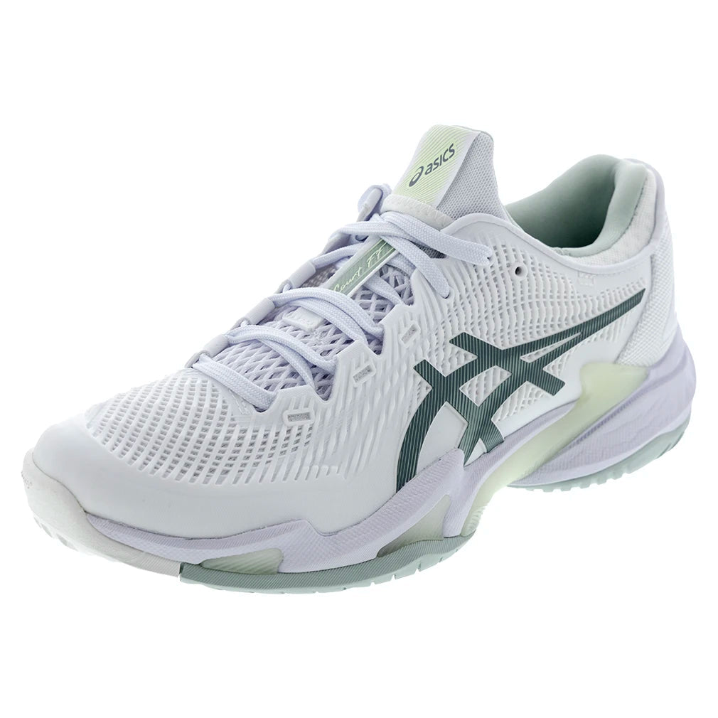 Asics Court FF 3 women's tennis shoes white/Lichen Roock
