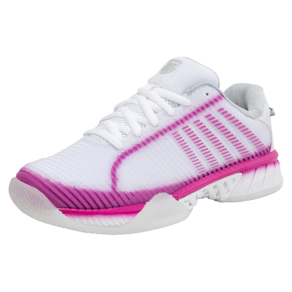 K Swiss Lucky in Love Hypercourt Express 2 tennis Shoes white and Mulberry