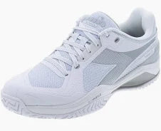 Diadora Men's Blushield Torneo 3 AG Tennis Shoes White/Silver