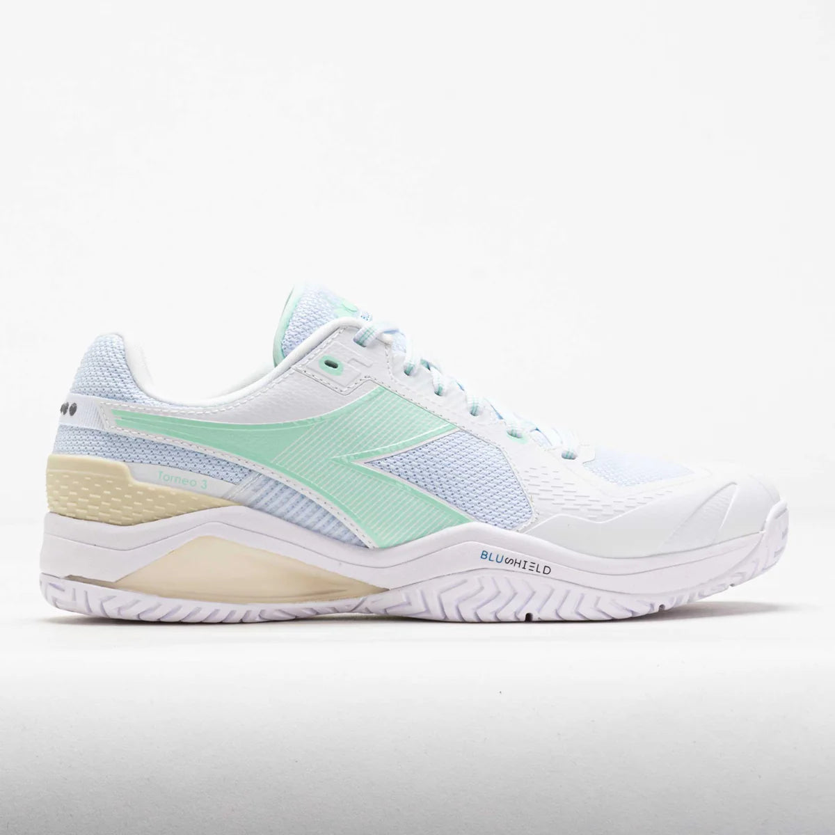 Diadora Women Blueshield Torneo 3 W AG tennis shoes white/bay